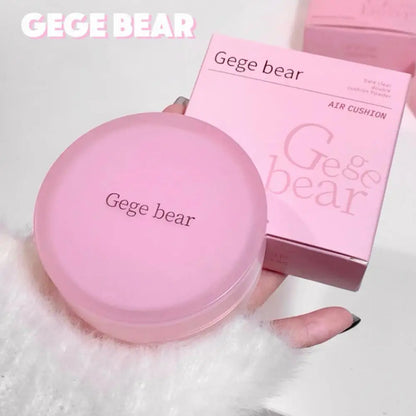 Gege Bear Double Layer Air Cushion Powder Long-Lasting Matte Pink Finish Oil Control And Makeup Fixation Removal Setting Powder