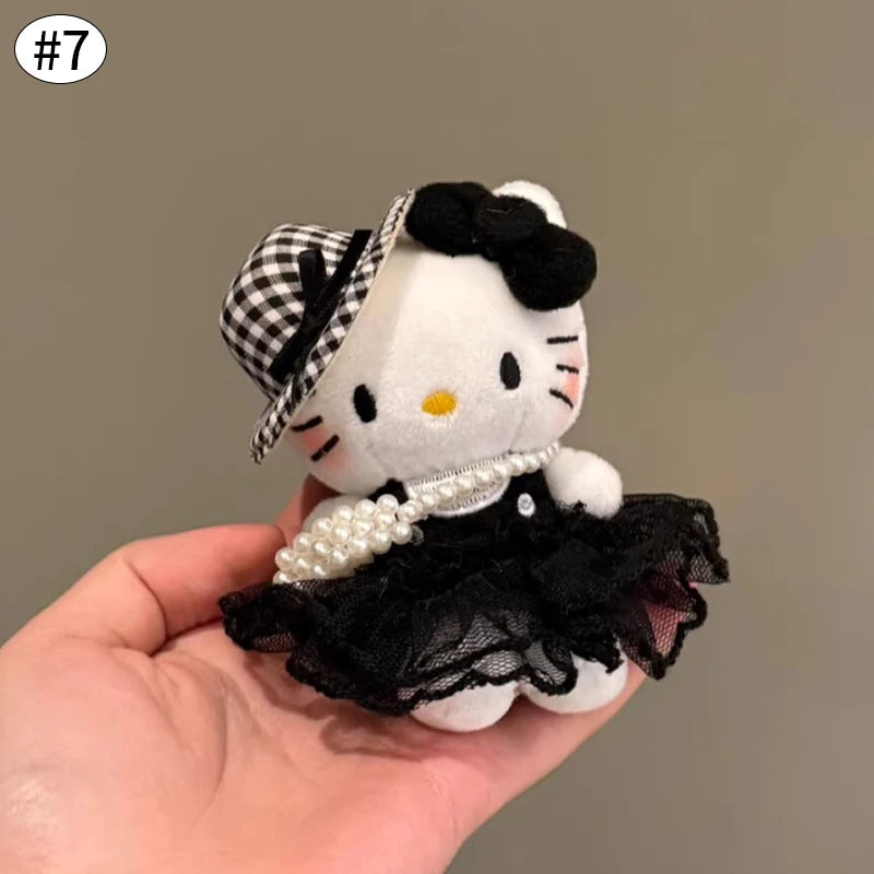 Sanrio Hello Kitty Keychain Cute Cartoon Bag Pendant Plush Doll Charms Car Key Ring Backpack Accessories Women Girl Gifts