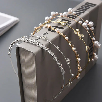 2024 New Fashion Multiple Styles Luxurious All-match Rhinestones Hairbands Headband  for Women Girl Hair Accessories Headwear