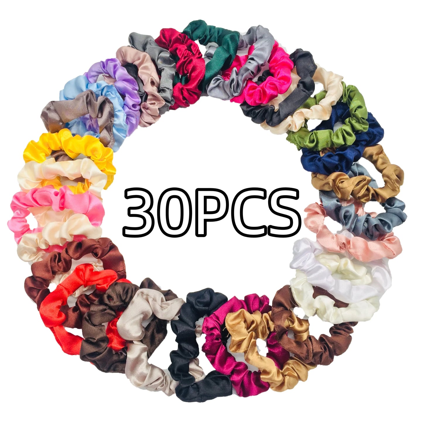 100/60/30/3/6pcs Multi Color Set Fashion Women's Small Intestine Hair ties Release scrunchies headwear scrunchy Accessories