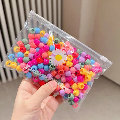 100Pcs Cute Flower Star Hair Claws Styling Hair Braid Hairpins Kids  Colorful Small Girls Hair Clips Hair Accessories Headwear