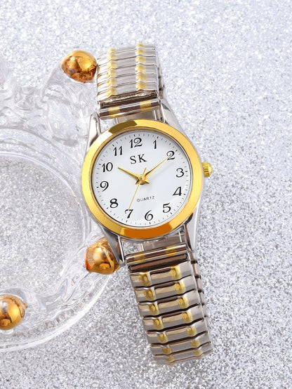 Elegant retro elastic quartz watches Classic Business fashion analog watches a gift for loved ones
