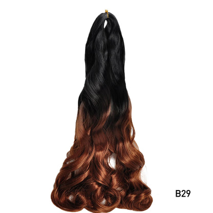 Loose Wave Spiral Curl Braids Synthetic Hair French Curls Braiding Hair Extensions High Temperature Ombre Pre Stretched Hair