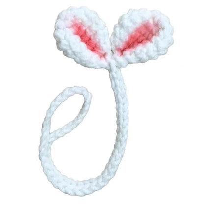 Multifunctional Hand-Knitted Crochet Leaf Sprout Versatile Crochet Leaf Bud Headphone Decor Cute Decor Cable Tie