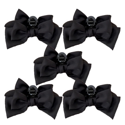 Fashion Women Bow Hairpin Korean Version Of Solid Color Butterfly Satin Hair Clips Girls Hair Accessories Headwear