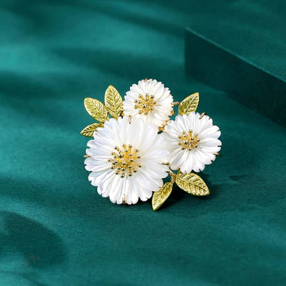 Luxury Rhinestones Flowers Imitation Pearl Brooches for Women Suit Coat Brooch Pins Corsage Elegant Jewelry Gift Accessories