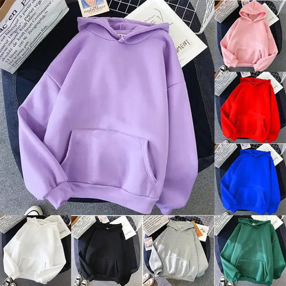 2021 Blank Solid Color Hooded Sweatshirt Women's Independent Station Ebay Wish Cross-border Top Sweatshirt Fleece Material