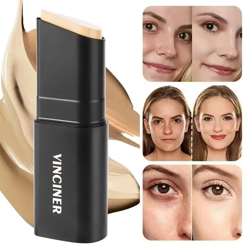 VINCINER 4 Color Matte Foundation Stick Natural Skin Tone Long Lasting Waterproof Easy To Apply Professional Makeup Stick 12g