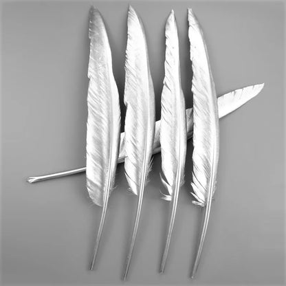 Gold Goose Feather Silver Turkey Plumes Handicraft Accessories Golden Duck Feathers Table Centerpieces Wedding Party Decoration