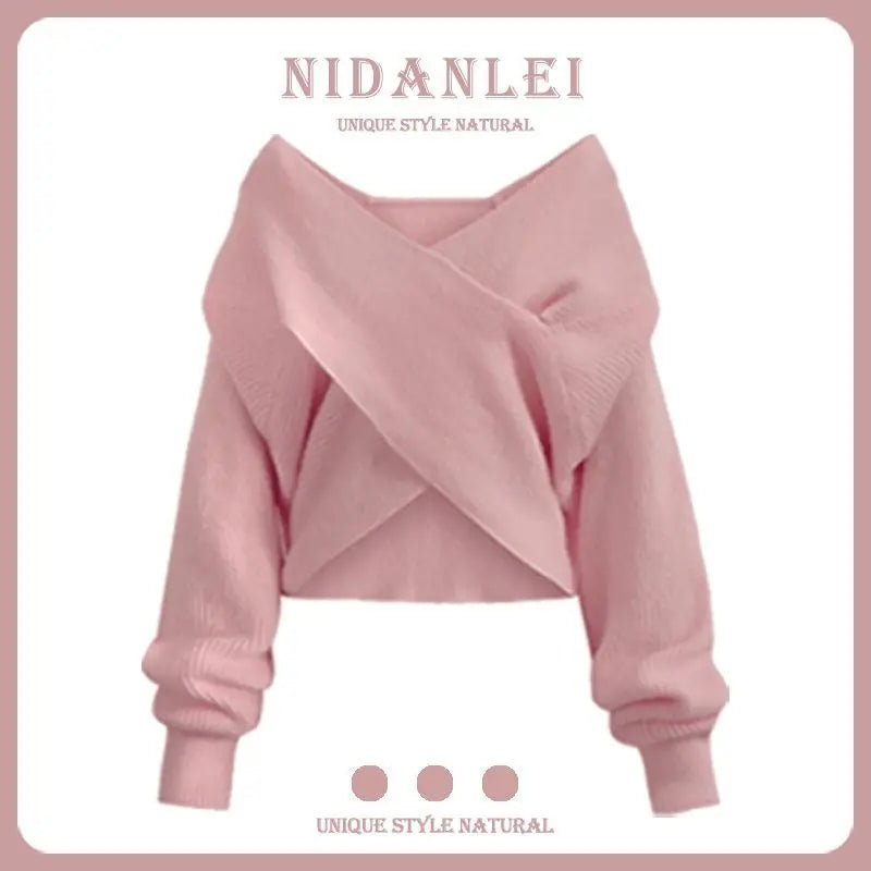 Women's 2025 Autumn/Winter New Fashion In Matching Set Korean Elegant Knitted Sweater+Undershirt+Casual Skirt Pants 3-Piece Suit