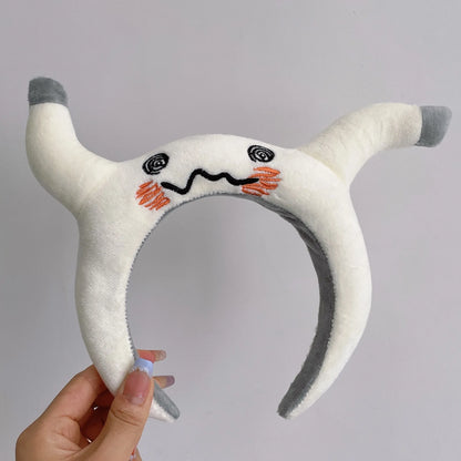 Instagram style Korean super cute doll hairband, internet celebrity face wash hairband, cute and funny hairband headband, female