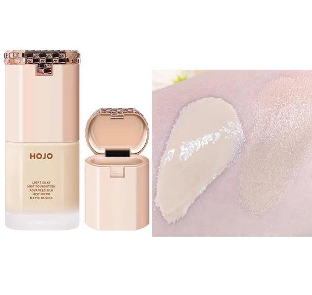 HOJO 2 in 1 Base Face Liquid mist Foundation Cream Full Coverage Concealer Oil-control Soft Makeup Foundation private label