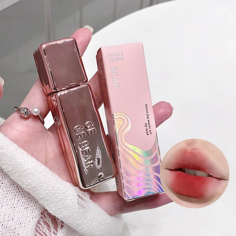 GegeBear Velvet Matte Air Lip Mousse: Long-Lasting, Non-Fading Formula-Natural Look with a Dewy High-Shine Finish for a Radiant