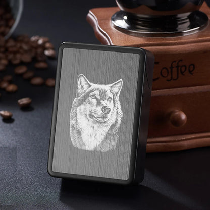 Hold 20 Cigarettes Case Individuality Pattern ABS Automatic Cover Cigarette Case Anti Pressure Waterproof Box