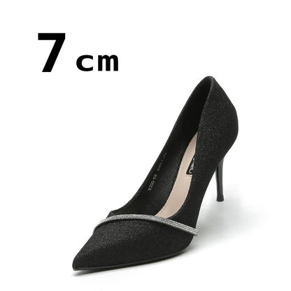 Women's Shoes Heel Trend New Spring Summer Pointy Wedding High-heeled Shoe Flashion Sexy Chic and Elegant Stiletto Pumps