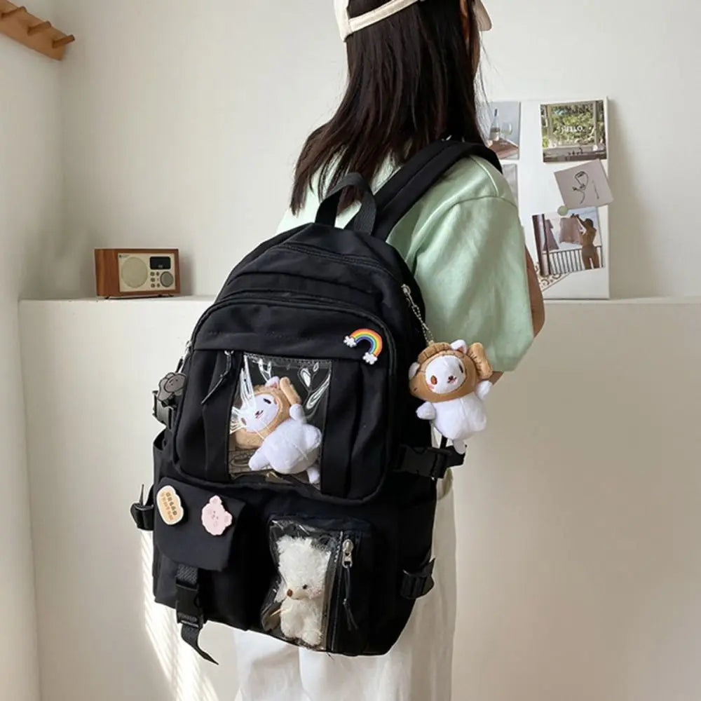 Multifunctional Waterproof Book Bag Nylon Large Capacity Backpack Travel Backbag Gift