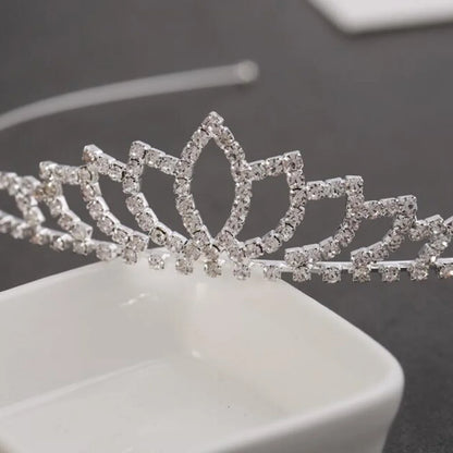 Exquisite Princess Crystal Tiara Crown Headband Children Girls Love Bride Prom Wedding Party Accessories Jewelry Gifts New