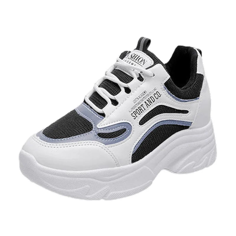 Dad Shoes Women 2026 Spring and Autumn Thick soled Height Increasing Versatile Interior Height Increasing Casual Sports Shoes