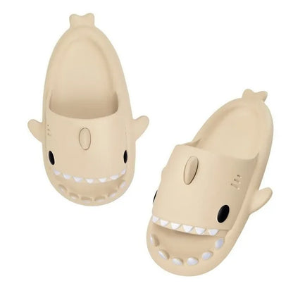 New Shark Slippers for Women Men Shoes Shark Flip Flops Beach Slides Female Home Slipper Bathroom Non-Slip Thick Sandals Couples