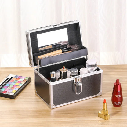 Makeup Box Large Capacity Professional Makeup Artist Portable Double Cosmetic Organizer