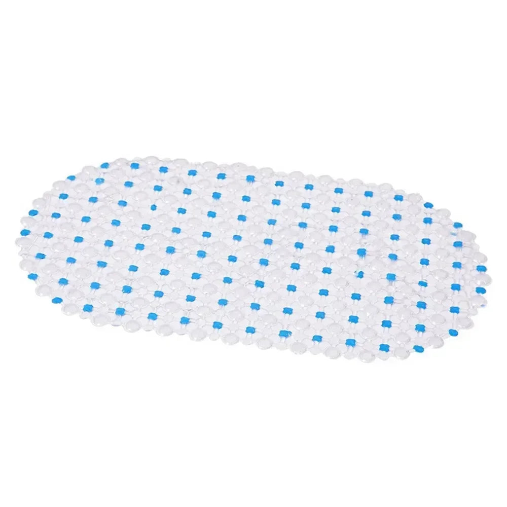 PVC Anti-slip Bath Mat with Suction Cup Soft Shower Mat Massage Anti-slip Bath Home Bathroom Accessories