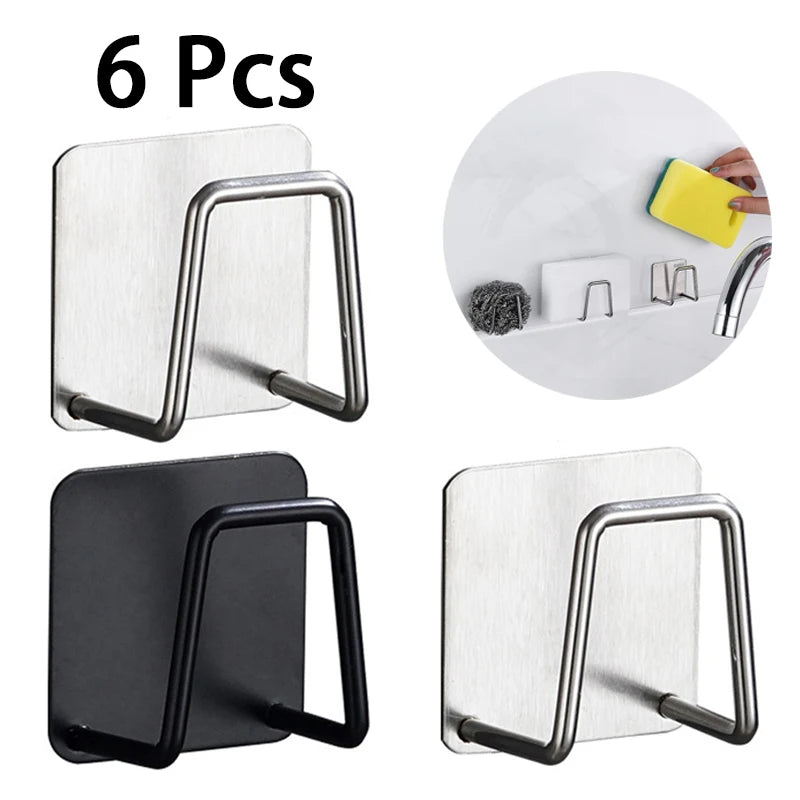 Kitchen Sink Sponge Holder Stainless Steel  Sponge Holder Kitchen Sponge Holder Sink Accessories Under Sink Organizer SNJ003