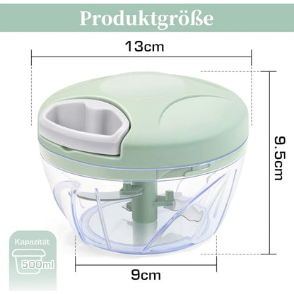 500ml Manual Meat Mincer Garlic Chopper Hand Pull Press Crusher Vegetable Grinder Chili Onion Cutter Kitchen Cooking Tools