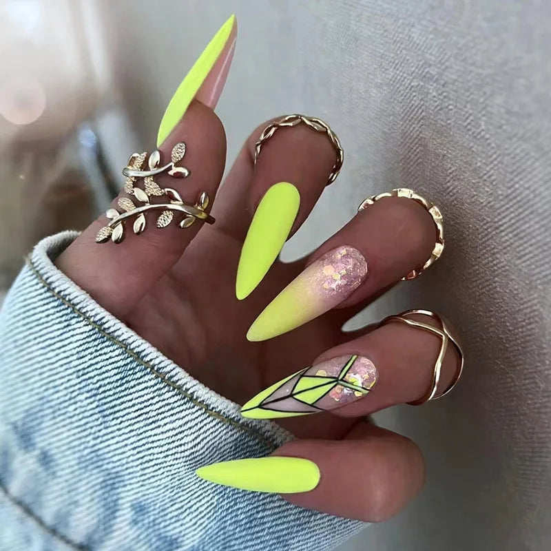 Luxury Designed Reusable Pink Nude False Nails Short Custom Acrylic Press On Nails Artificial Nails With Glue For Woman And Girl