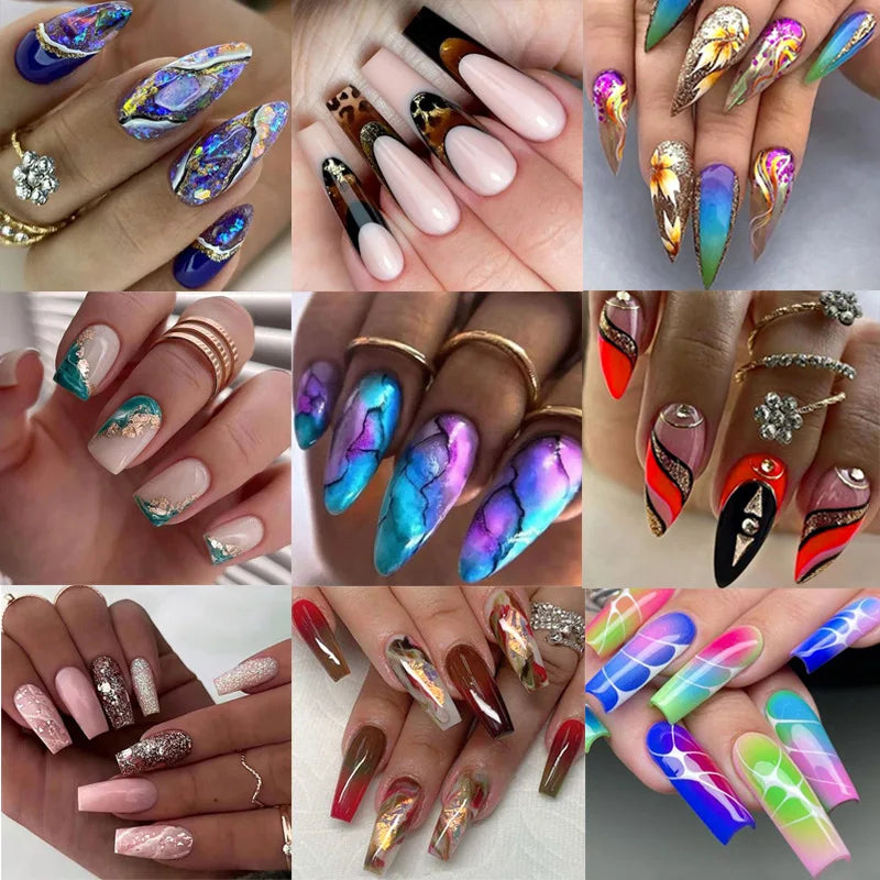 Wholesale Price Press On Nails Ballerina Medium Coffin False Nails French Tip Nails Manicure Stick On Nails Acrylic Fake Nails