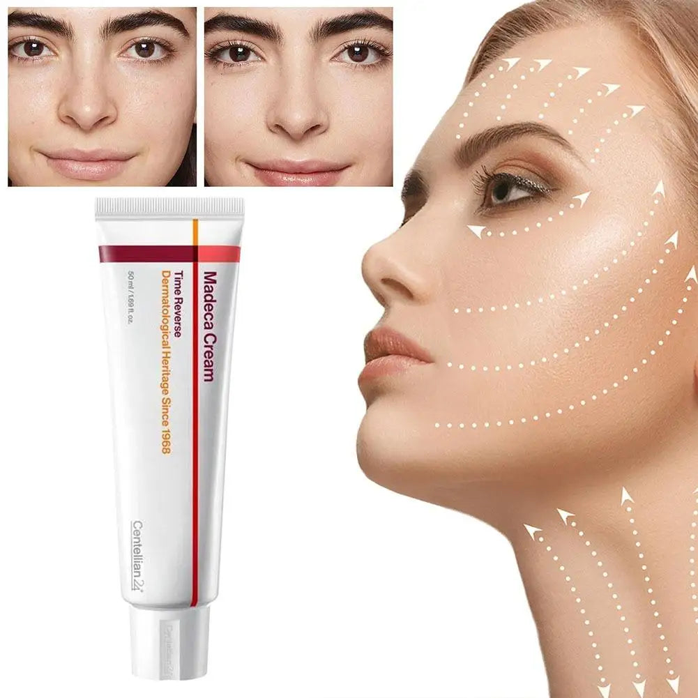 Madeca Time Reverse Cream 50ml Korean Anti-Aging Face Moisturizer with Centella Asiatica Reduces Wrinkles Firms Hydrates
