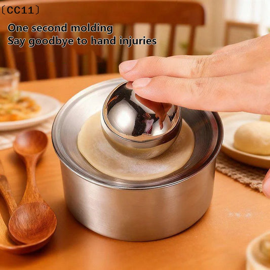 Stainless Steel Dumpling Maker Dough Presser Round Mold For Dumpling Pie Rolling Tool Quick Noodle Wrapper Baking  Gadget〔CC11〕