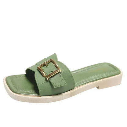 Summer New Style Women's Home Indoor Slippers Anti-Slip Outerwear Fashionable Versatile Women's Sandals PVC Sole