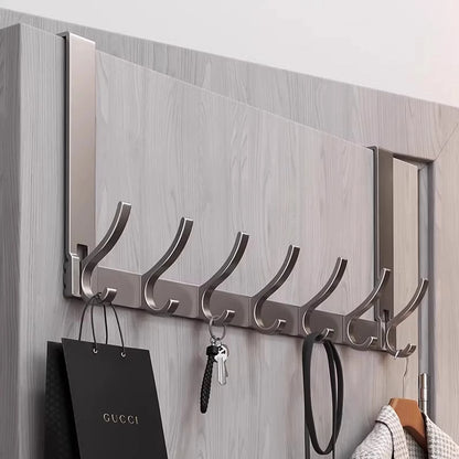 Door Behind Hooks Storage Wall Hanging Bag Clothes  Hook Punch-free Hanger Bedroom Organizer Bathroom Kitchen Accessory