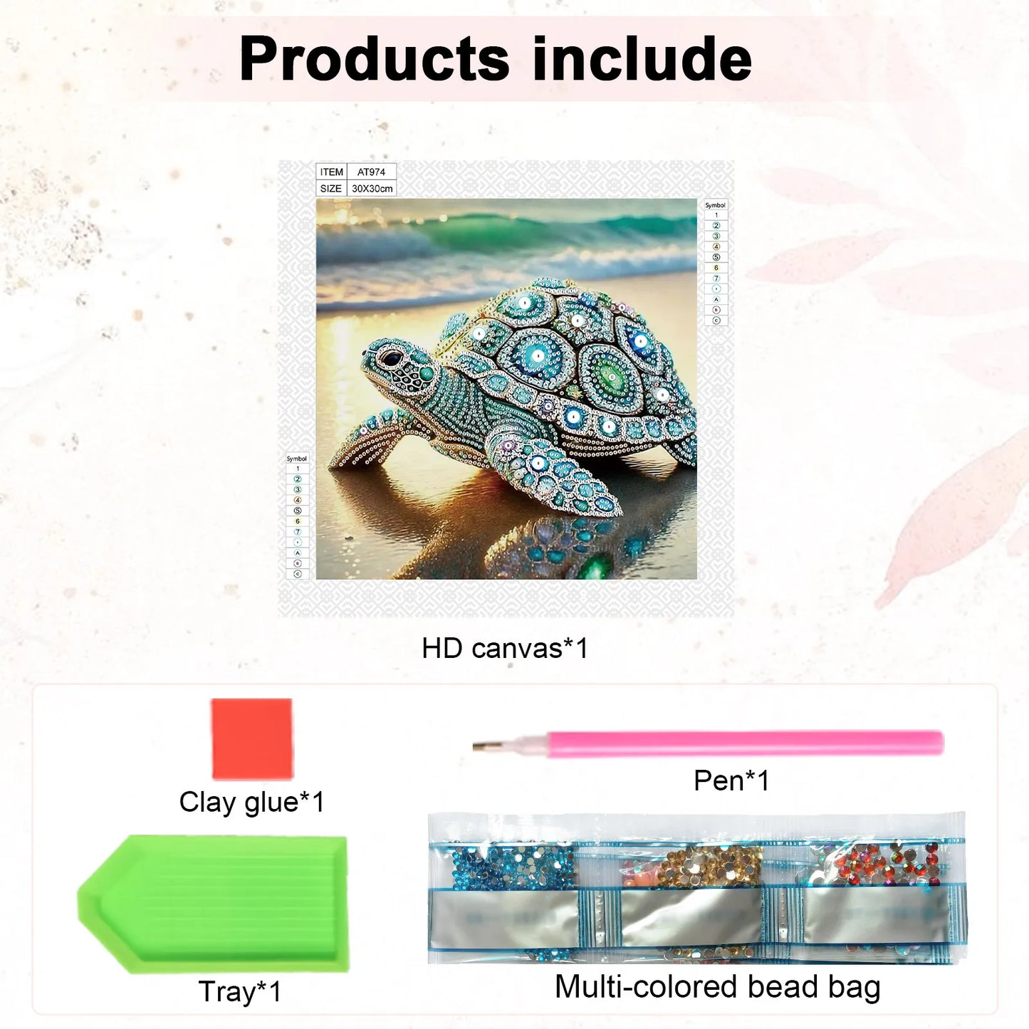 Special Shape Diamond Art Kits for Beginners and Adults,Gemstone Turtle Diamond Art Painting Kits for Home Wall Decoration Gift