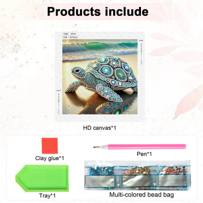 Special Shape Diamond Art Kits for Beginners and Adults,Gemstone Turtle Diamond Art Painting Kits for Home Wall Decoration Gift