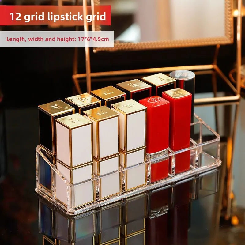 Transparent cosmetics storage box Dresser finishing jewelry lipstick air cushion eyeshadow storage box manufacturer