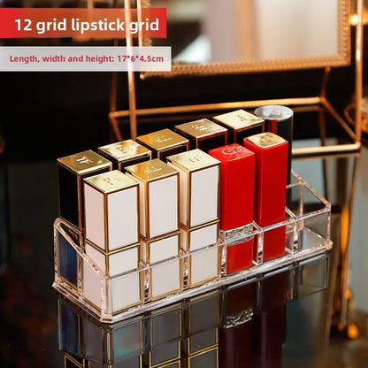 Transparent cosmetics storage box Dresser finishing jewelry lipstick air cushion eyeshadow storage box manufacturer