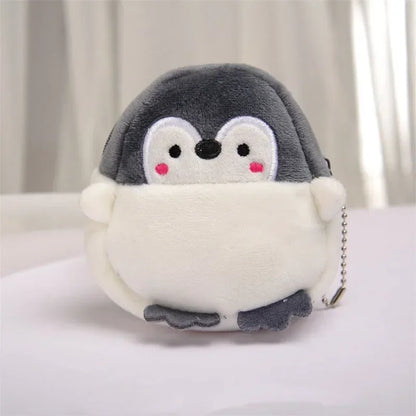 Women Cute Penguin Coins Wallets Lipstick Earphone Organizer Fashion Pendant Keychain Storage Zero Wallet Gifts Pendant