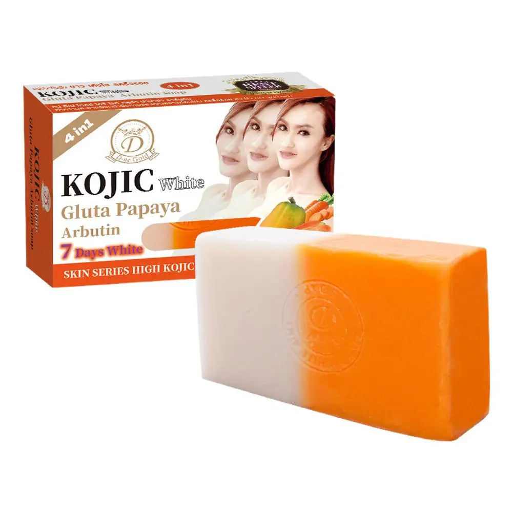Papaya & Turmeric Handmade Soap With Kojic Acid Natural Skin Brightening & Cleansing Natural Soap Bar