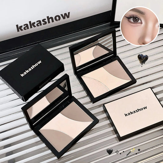 Kakashow Three-color Contouring Palette Shadow Nose Shadow Contouring Highlight All-in-one Palette