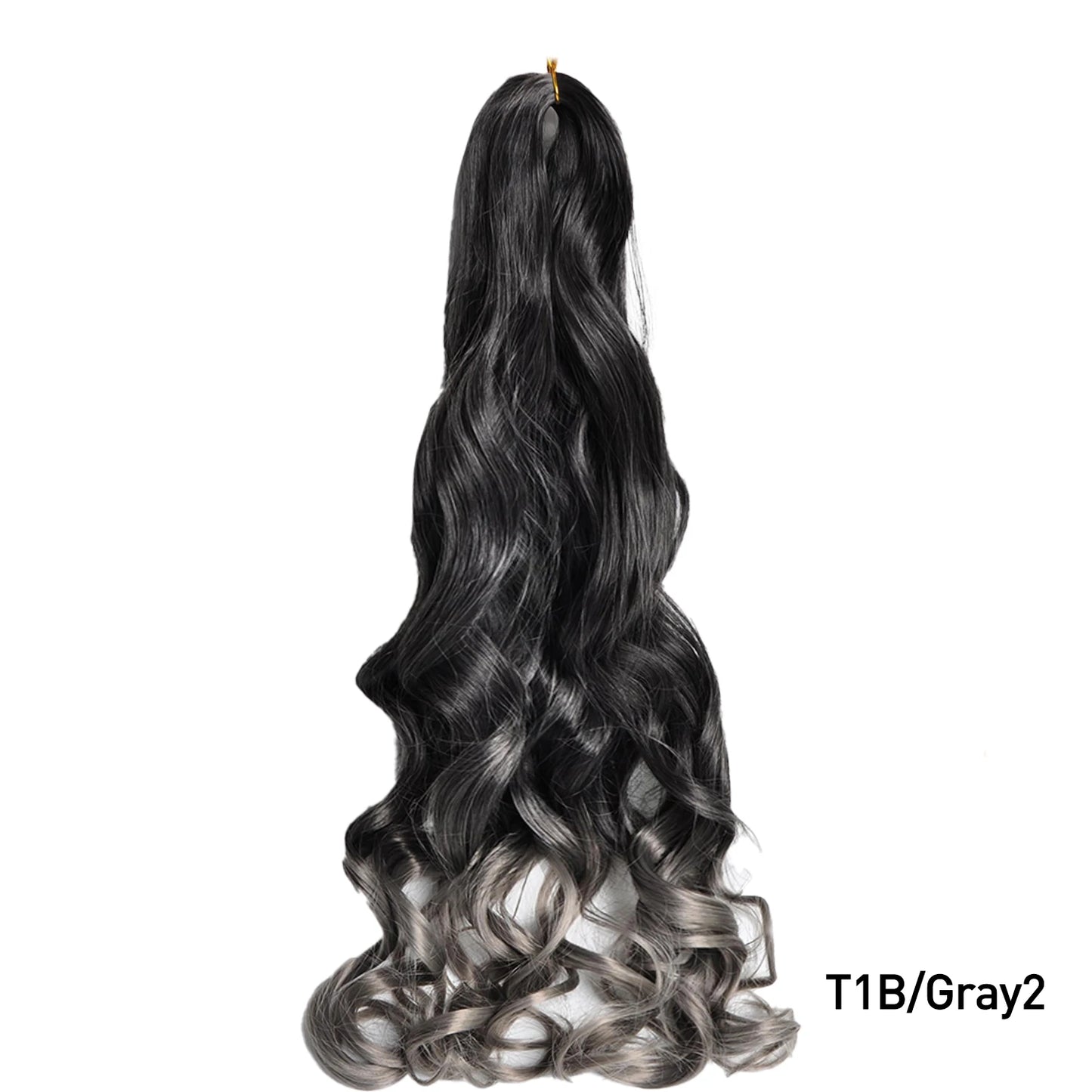 Loose Wave Spiral Curl Braids Synthetic Hair French Curls Braiding Hair Extensions High Temperature Ombre Pre Stretched Hair