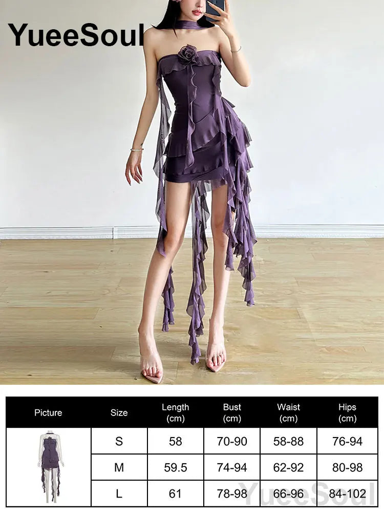 Blue Mini Dress Summer Sleeveless Slim Sexy Women Dresses 2025 New Sweet Cute Evening Party Casual High Street Y2K Dress