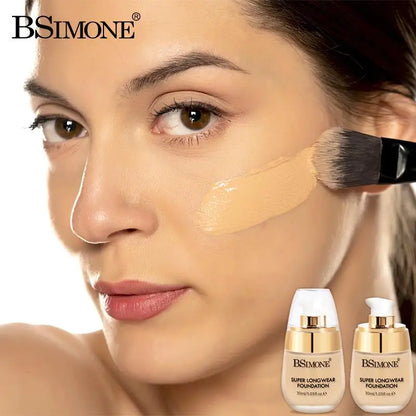 BSIMONE 30ml Liquid Foundation, Moisturizing And Long-Lasting, Natural Finish For Bright, Even Skin Tone