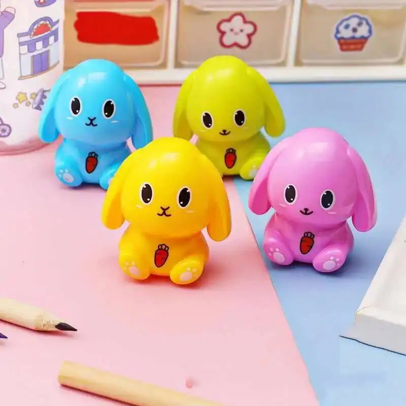 1 Piece Lytwtw's Stationery Creative Bear Animals Cartoon Pencil Sharpener Office Supplies Gift Kawaii School Accessories
