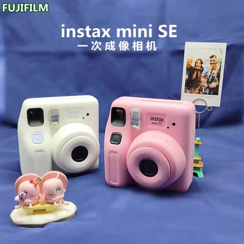 Classic Fujifilm Instax Mini SE Camera Auto-focusing Wrist Strap Birthday Christmas For Girl Mini White Edge Photo Paper select