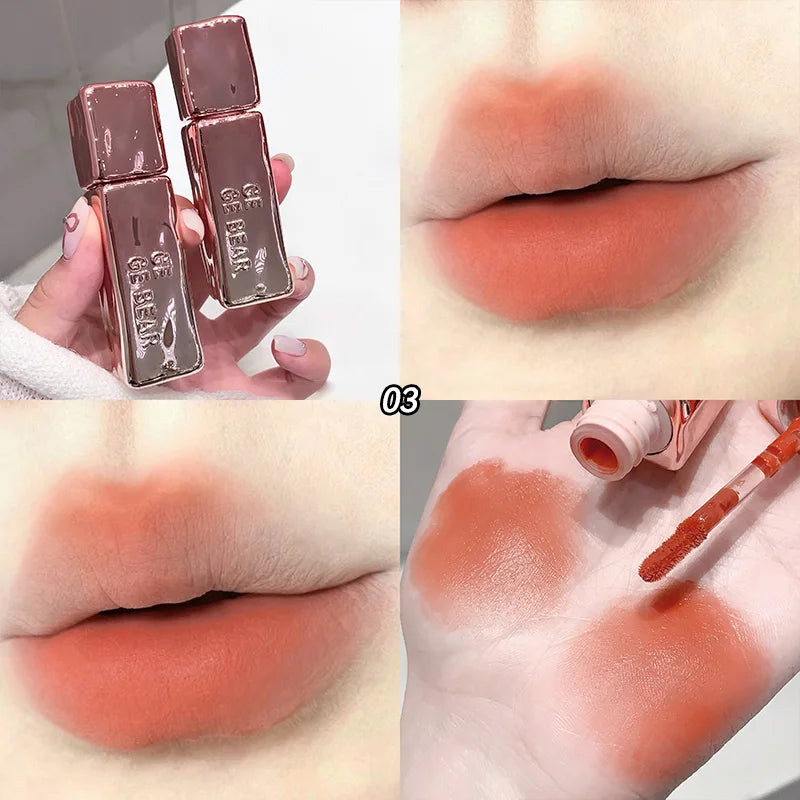 GegeBear Velvet Matte Air Lip Mousse: Long-Lasting, Non-Fading Formula-Natural Look with a Dewy High-Shine Finish for a Radiant