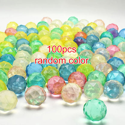 10~100pcs 25mm Bouncing Balls Rubber Elastic Ball Mixed Style Indoor and Outdoor Children Toy Balls Float Ball Birthday Gift TMZ