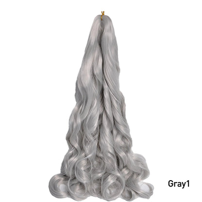 Loose Wave Spiral Curl Braids Synthetic Hair French Curls Braiding Hair Extensions High Temperature Ombre Pre Stretched Hair