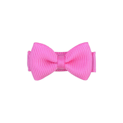 RIBBON BOWS Mini Ribbon Hair Bows Clip for Girls Bangs Hairgrips Covered Safety Bows Headwear Kids Head Claw Accessories