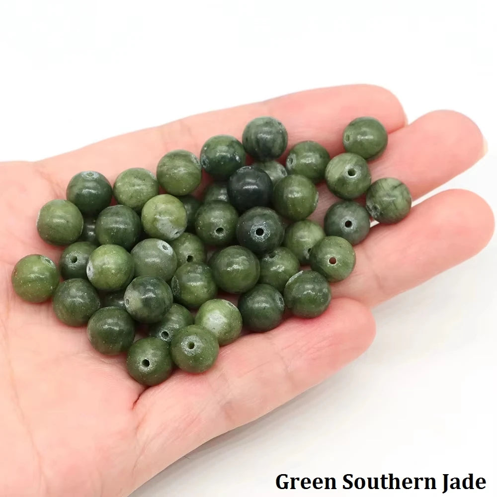 4 6 8 10mm Natural Black Tourmaline Beads Round Smooth Loose Stone Bead For Jewelry Making Diy Bracelet Necklace Accessories